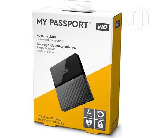 WD My Passport 4TB External Hard Disk Drive - main view