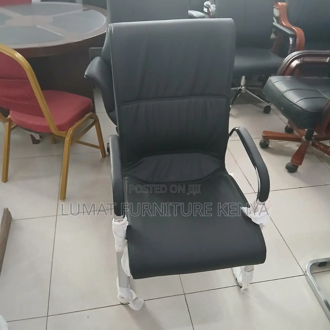 High Back Leather Office Executive Visitors Seat
