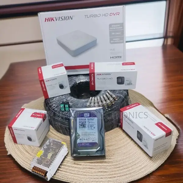 4 Hikvision 1080p Full Hd Cameras Kit Night Vision Motion Detection