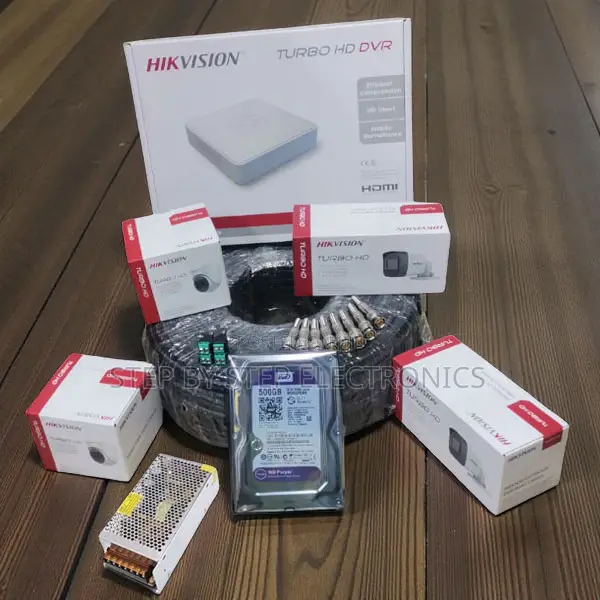 Hikvision 4 Channel CCTV Kit 1080p Hd Night Vision Smartphone Access