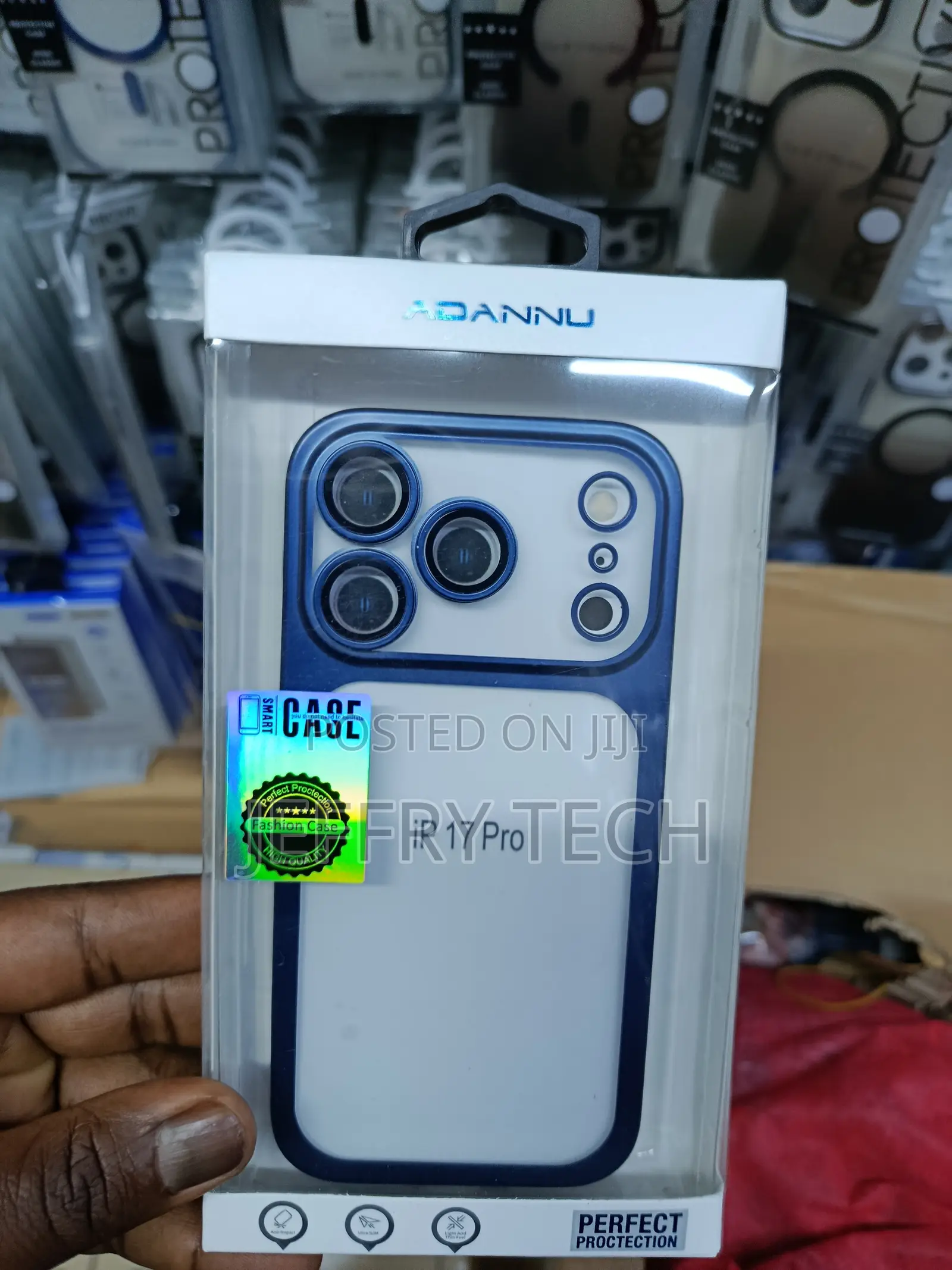 Mijke Adannu iPhone 17 Pro Frosted Tpu + Transparent Pc Phone Case