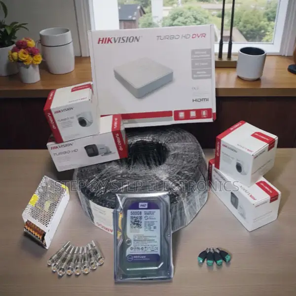 Hikvision 4 Camera Security Kit 1080p Hd Smartphone Live View DVR