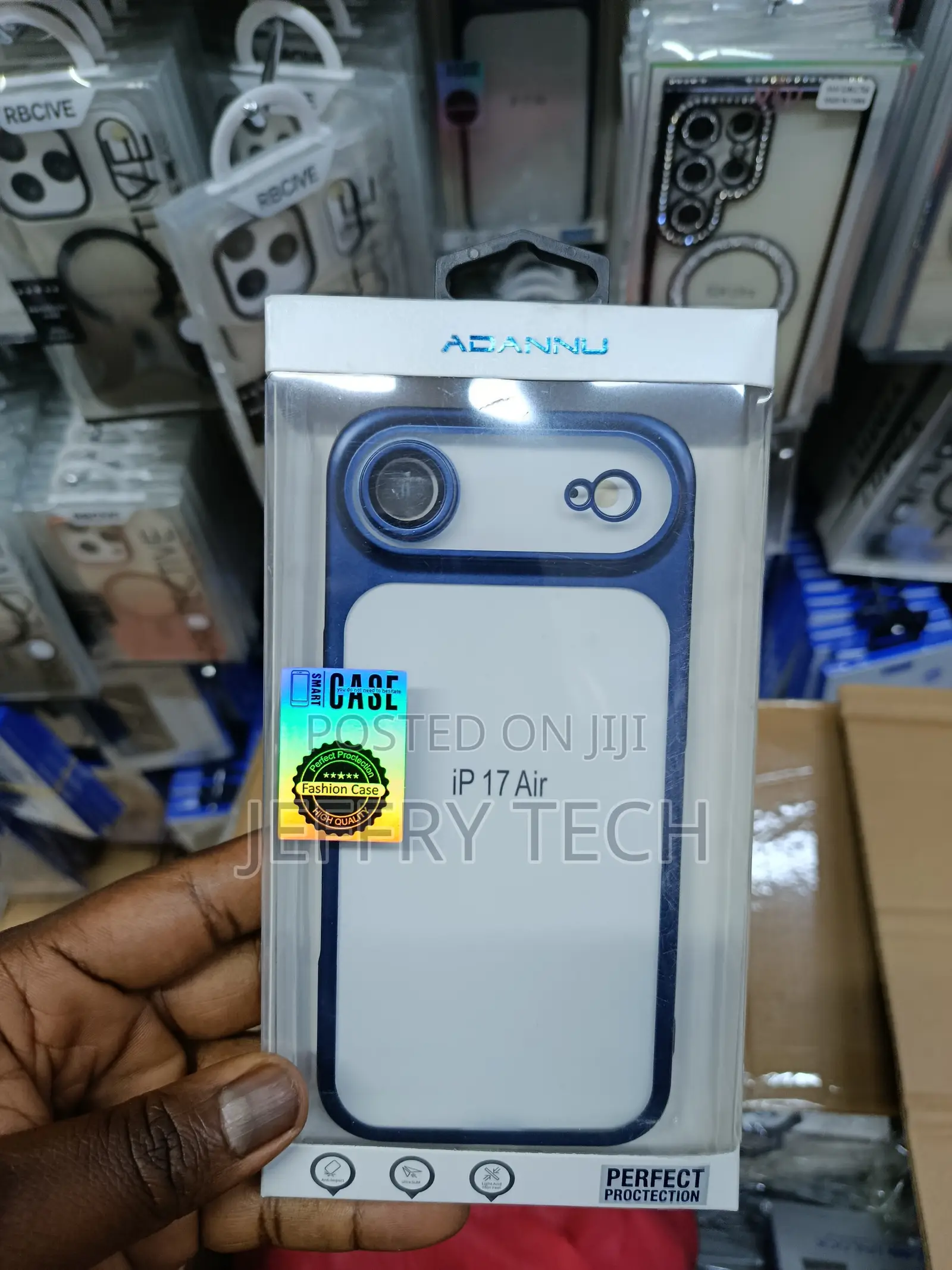 Miksonx iPhone 17 Air Adannu Clear Hard Pc Transparent Case