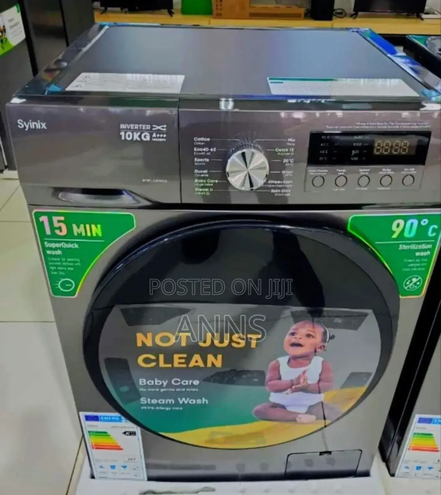 10kg Syinix Washing Machine