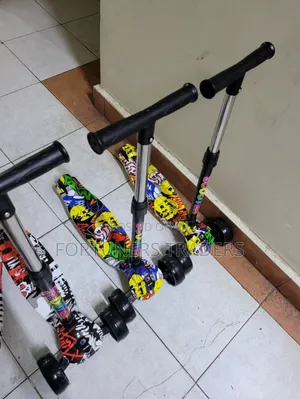 Scooter for Kids Toddlers - 3-Wheel, Adjustable Height, Steering Lock