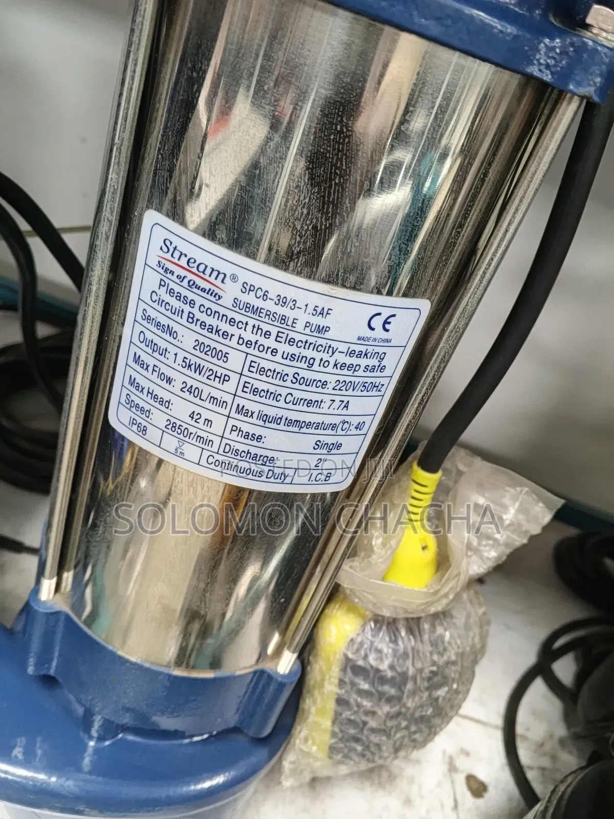 Stream 2 Hp 1.5kw 42 M 2inch Submersible Pump