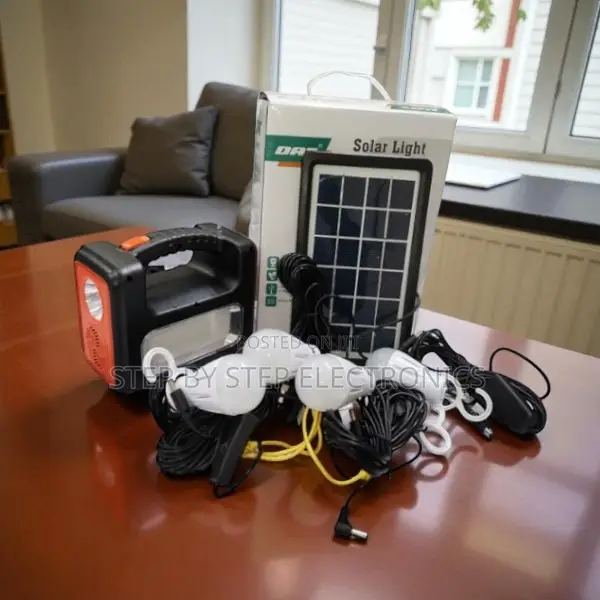 Dat at-9011b Solar Panel Lighting System With Usb Charging and Torch