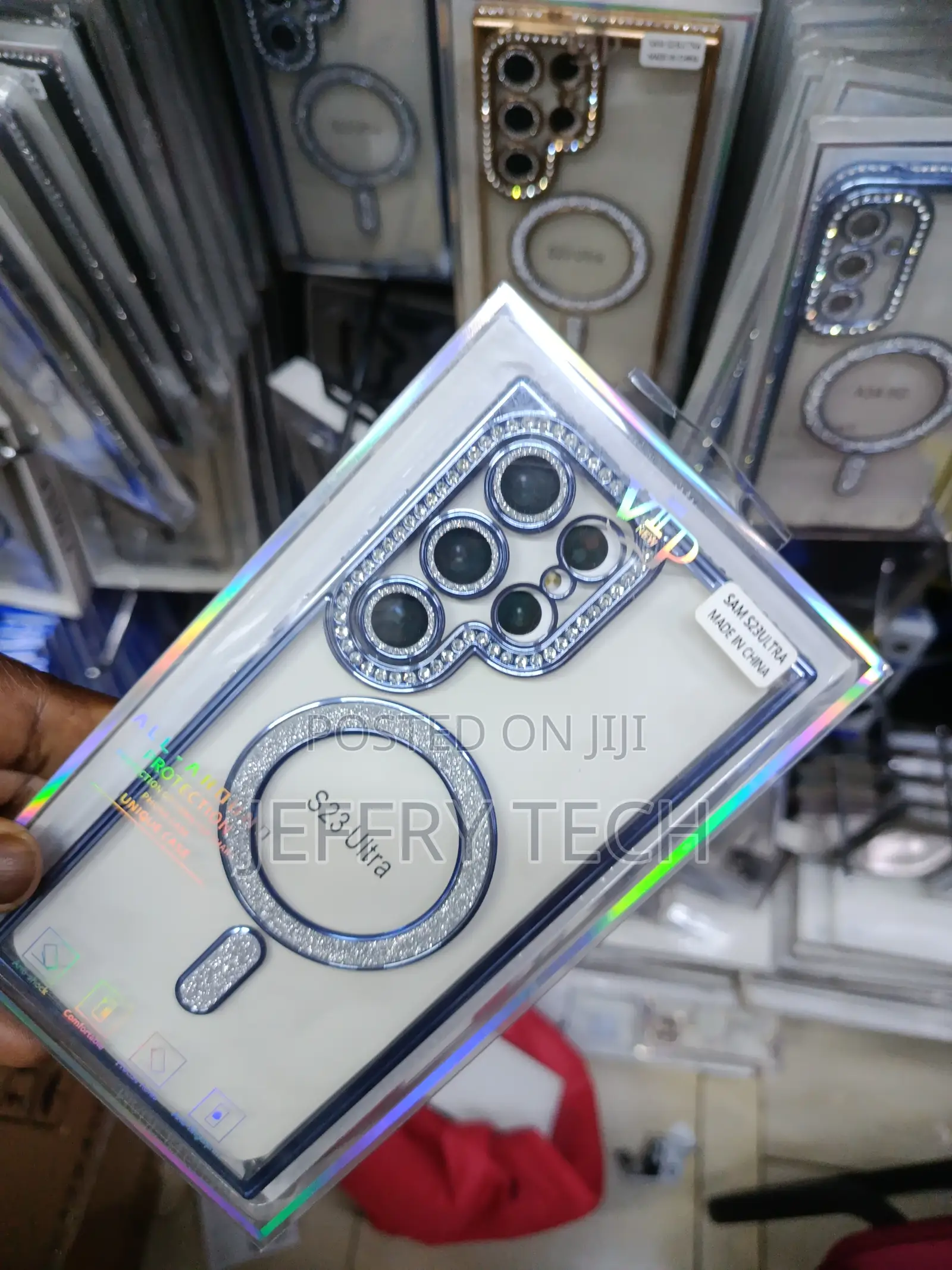 Miagon Magnetic Glitter Diamond Case for Samsung Galaxy S23 Ultra