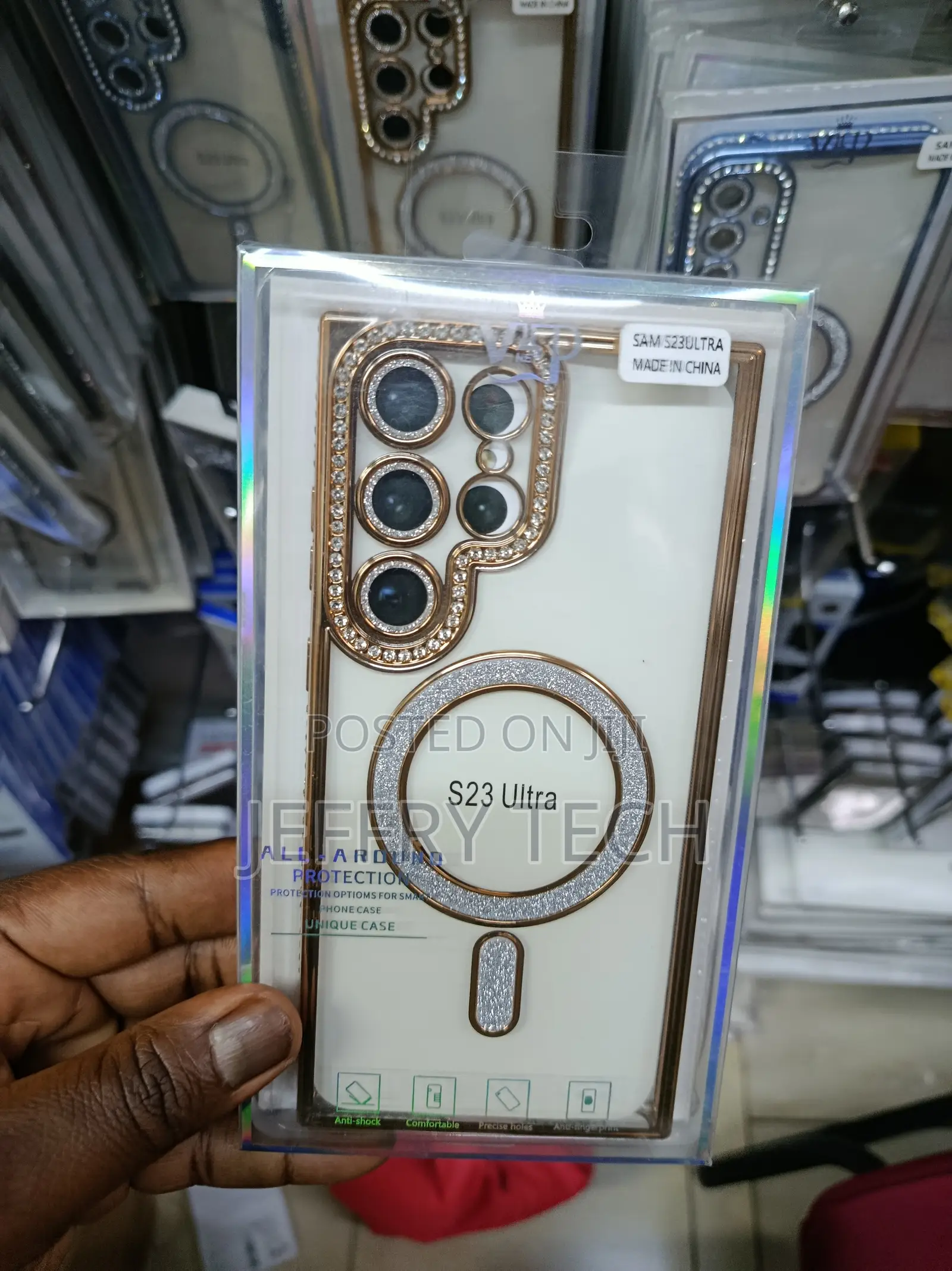 Halatua Luxury Diamond Magnetic for Samsung Galaxy S23 Ultra Case