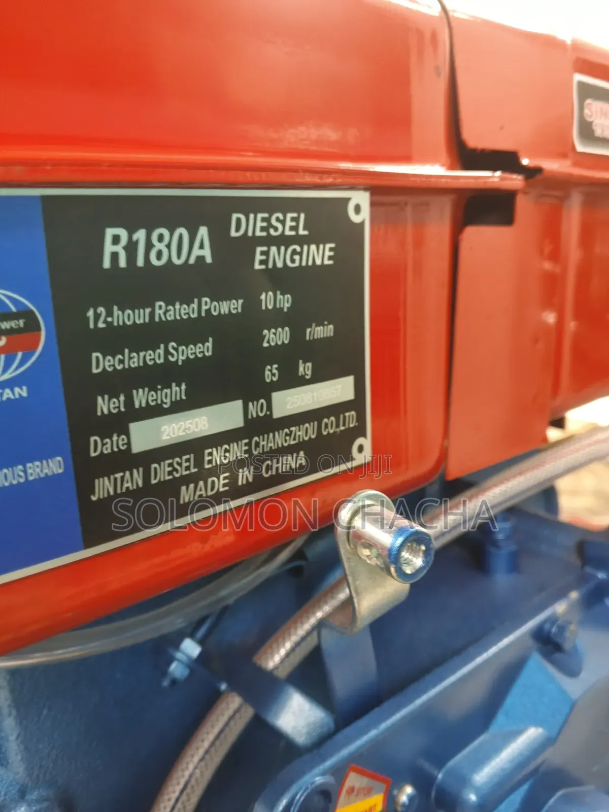 Jintan 10 Hp R180a Diesel Water Cooled Engine Best Quality