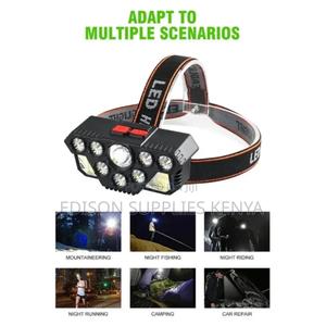 Headlamp Head Torch Camping Flashlight Rechargeable 8 Led Head Lamp - thumbnail 2