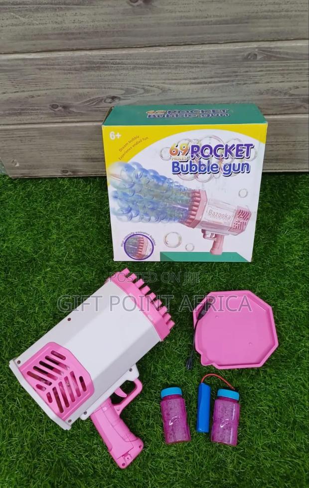 Rechargeable 69 Holes Bubble Gun For Kids - thumbnail 2