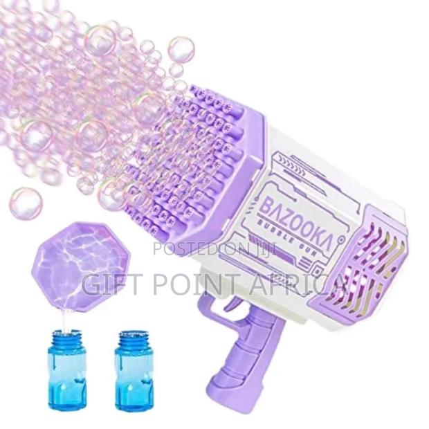 Rechargeable 69 Holes Bubble Gun For Kids - thumbnail 3