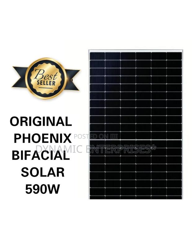 Phoenix Bifacial Solar Panel With a 590w Power Rating - main view