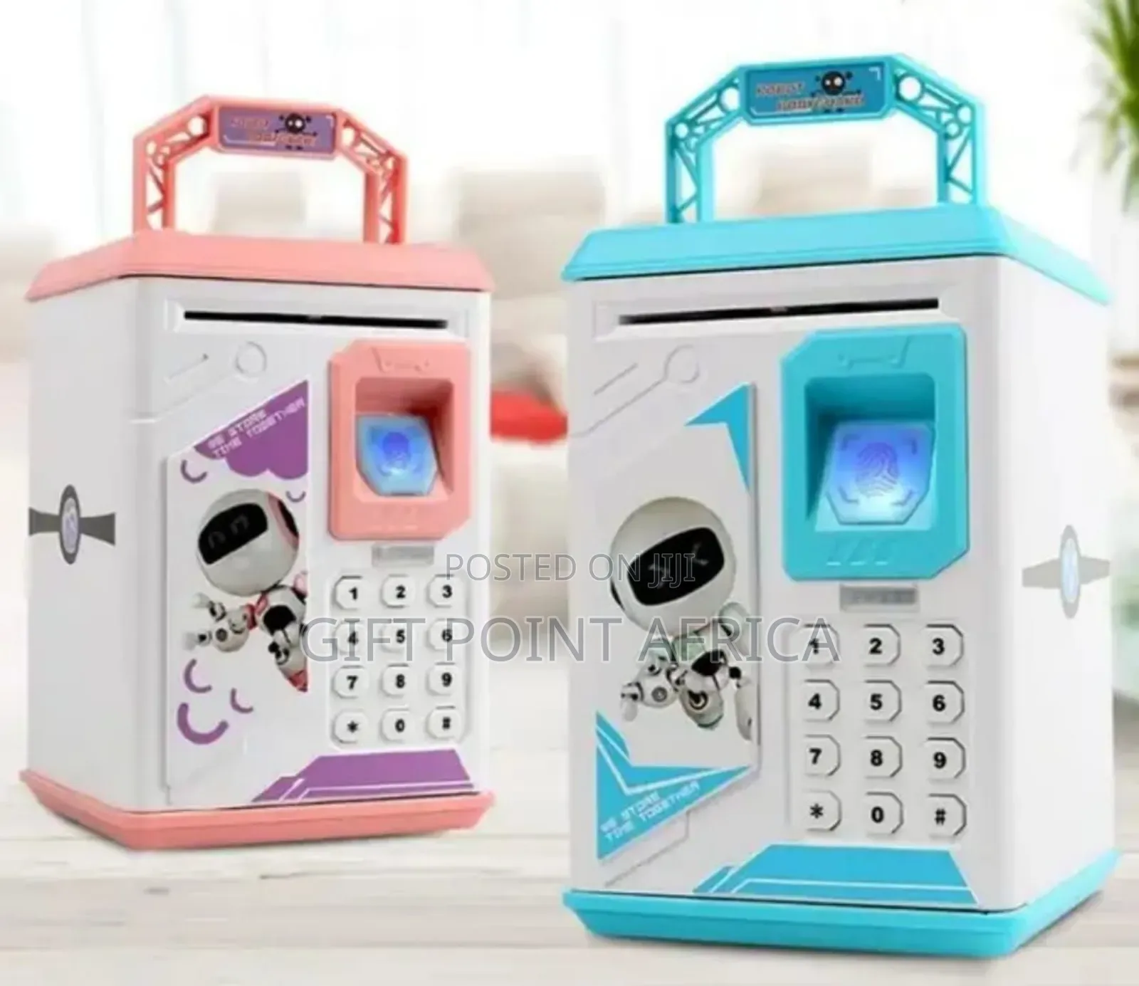 Battery Operated Piggy Bank With Fingerprint Function And Password