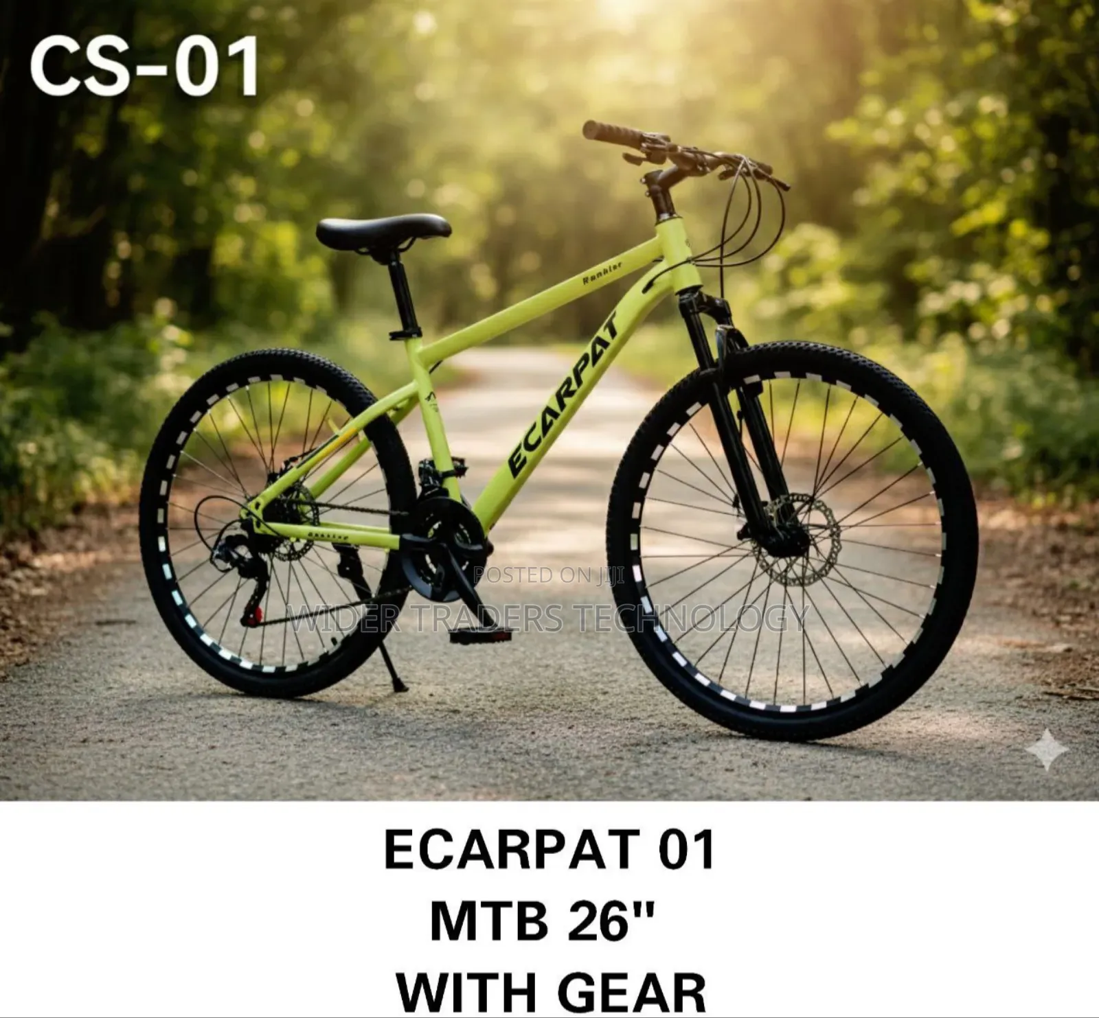 Ecarpat Mountain Bike Cs-01 Model, 26-Inch Hardtail Mountain Bike