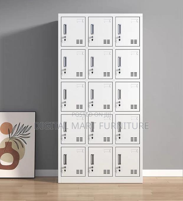 12 Locker Compartment Classroom Cabinet - thumbnail 2