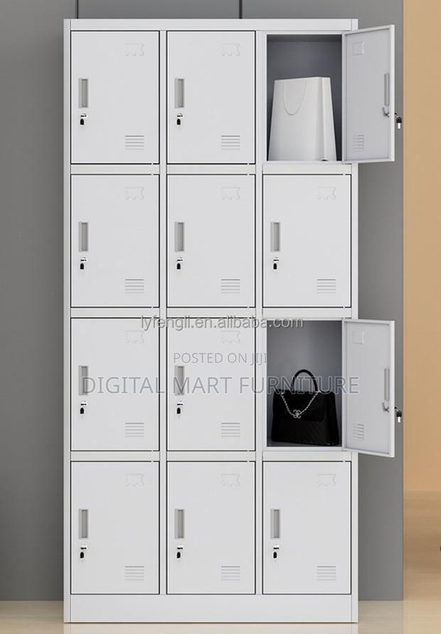 12 Locker Compartment Classroom Cabinet - thumbnail 6