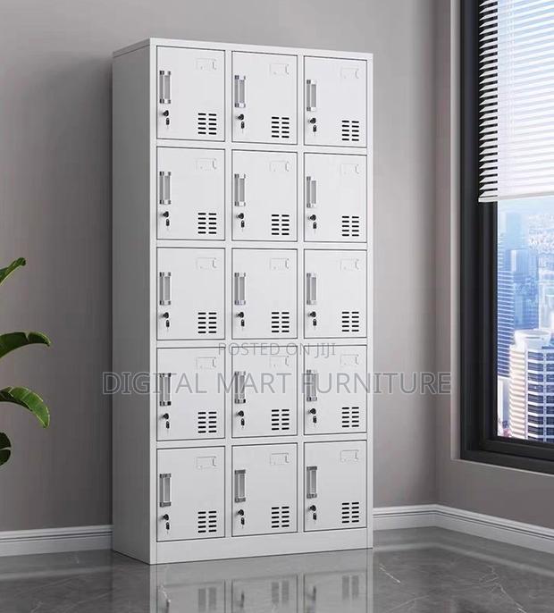 12 Locker Compartment Classroom Cabinet - thumbnail 8