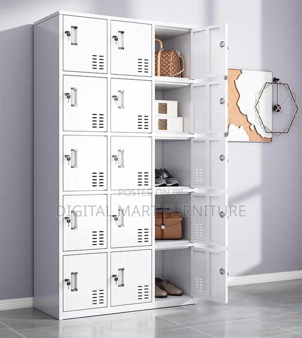 12 Locker Compartment Classroom Cabinet - thumbnail 7
