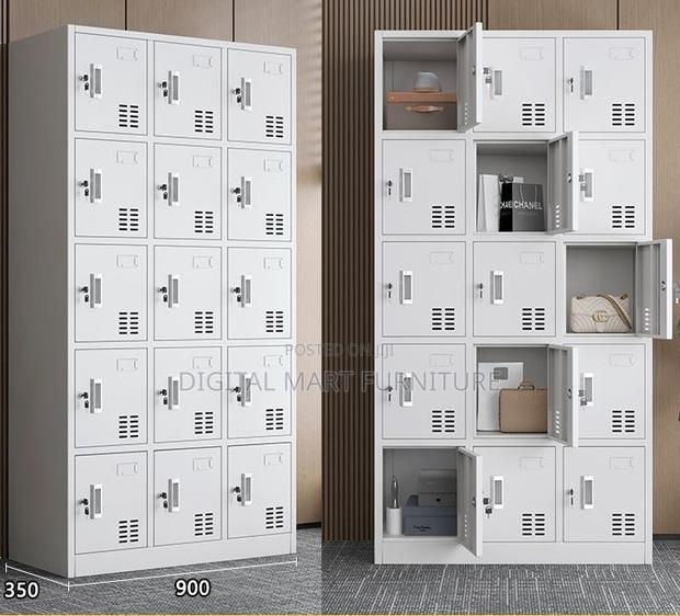 12 Locker Compartment Classroom Cabinet - thumbnail 10