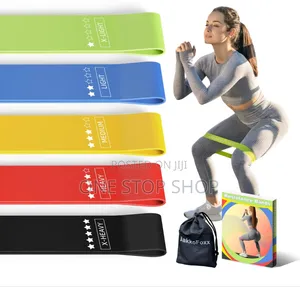 Resistance Power Band 5in1 Fitness Exercise Elastic Bans