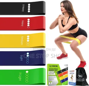 5in1 Leg Exercise Fat Full Body Resistance Band Work Out