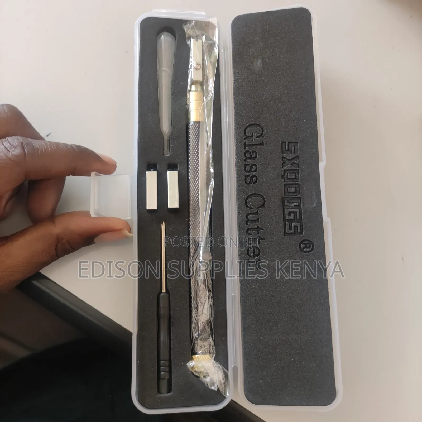 Glass Cutters 5pcs Set Changeable Cutting Blades Heavy Duty