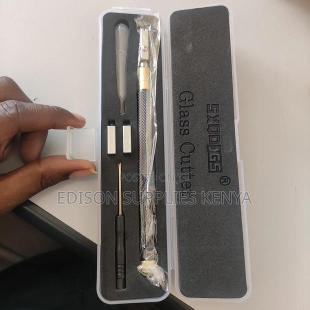Glass Cutters 5pcs Set Changeable Cutting Blades Heavy Duty - thumbnail 7