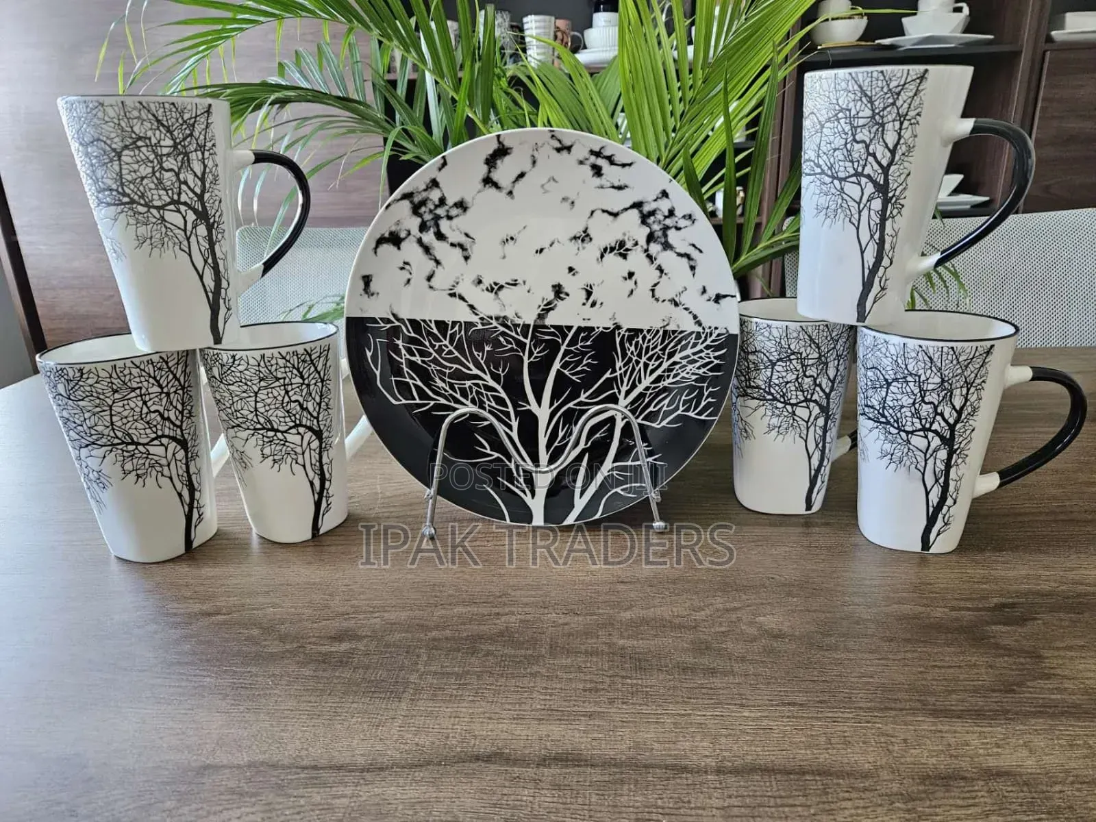 Breakfast Sets
6 PCS Tree Mugs 
6 PCS Tree Plate