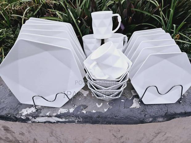 *24 PCS Hexagonal Dinner Set at 