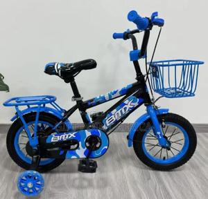 Bmx Kids Bike Size 12 With Adjustable Seat,Bell And Training Wheels