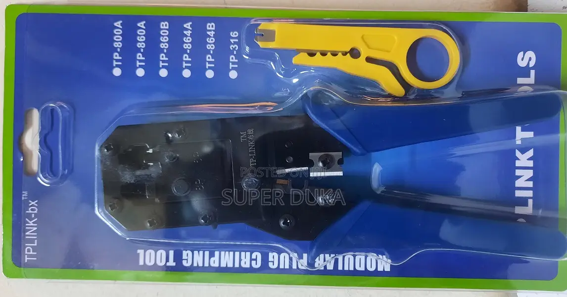 Crimping Tool. Tp-Link Rj45 Rj11 Rj12 Lan Network Cable Stripper Kit