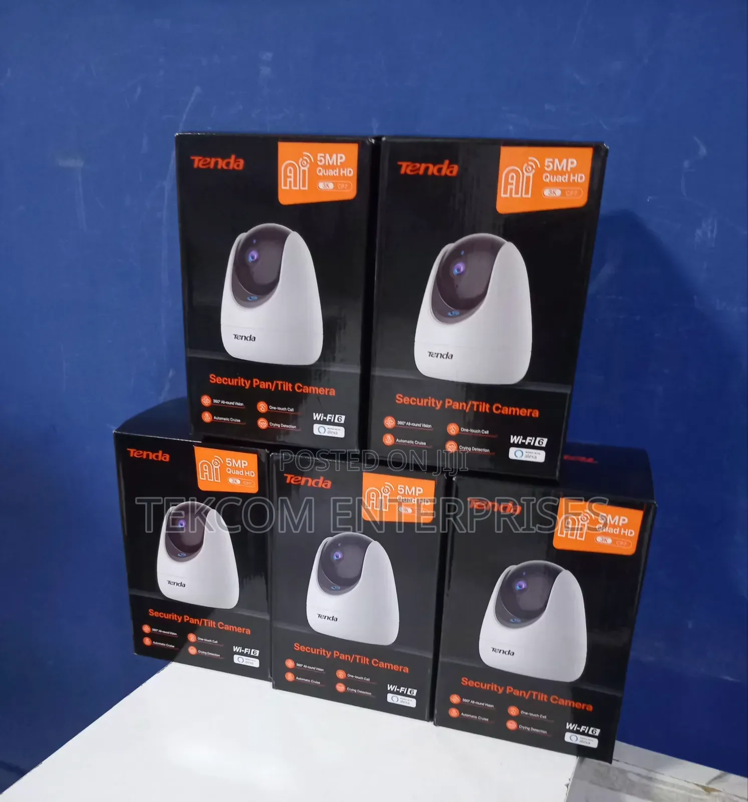 Tenda Cp7 5mp Ultra Hd Security Pan/Tilt CCTV Camera