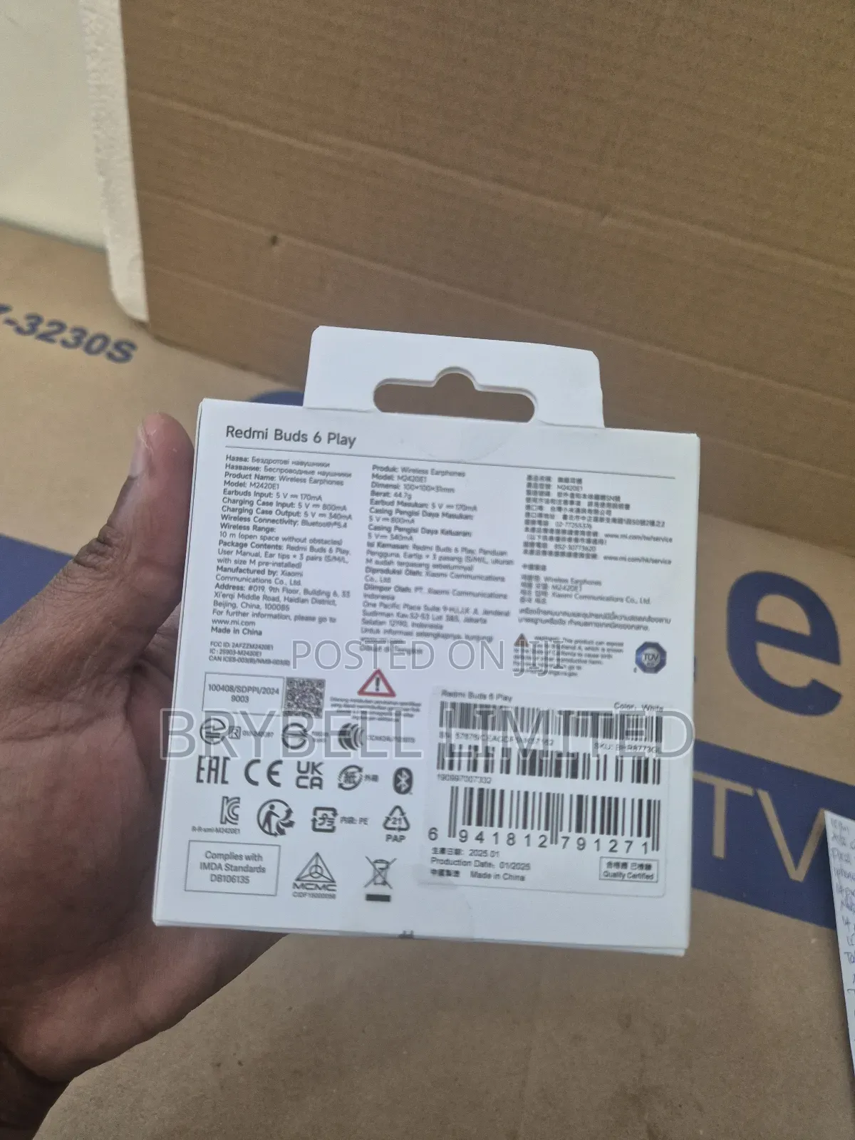 Redmi Buds 6 Play Brand New White