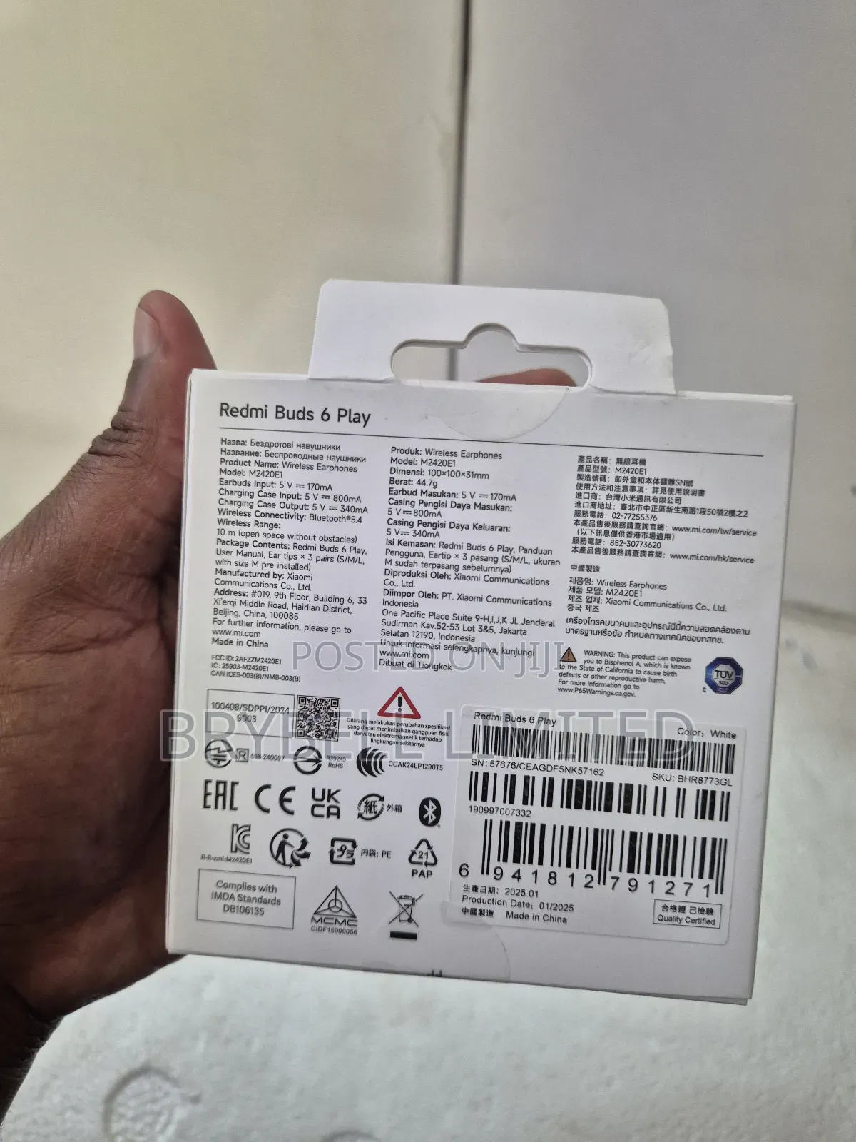 Redmi Buds 6 Play Brand New White