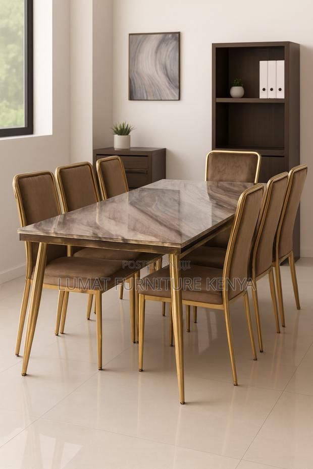 Stylish Goldish Finish Dinning Set