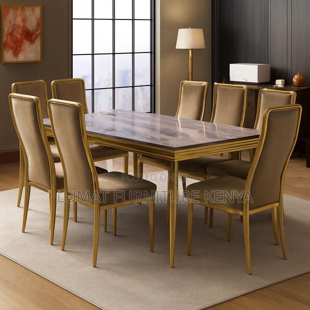 Stylish Goldish Finish Dinning Set - thumbnail 2
