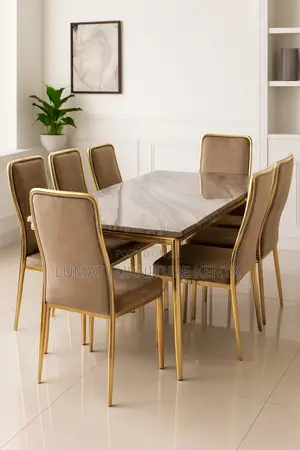Stylish Goldish Finish Dinning Set