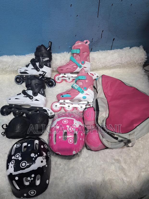 Rubber Wheels Skating Shoes With Light - thumbnail 2