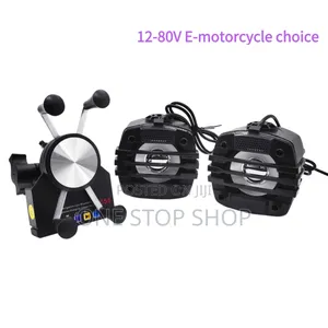 2in1 Motorbike Phone Holder With Bt Mp3 Audio Speakers