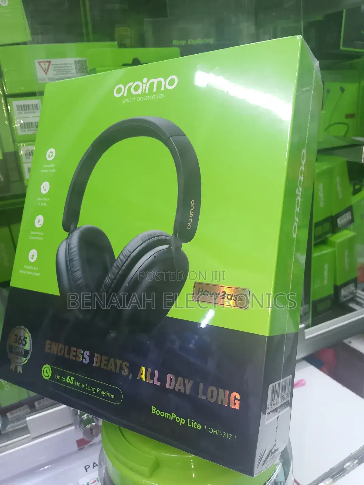 Oraimo Headphones With Noise Reduction Mechanism