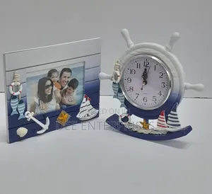 Wooden Photo Frame + Swing Clock Ornament