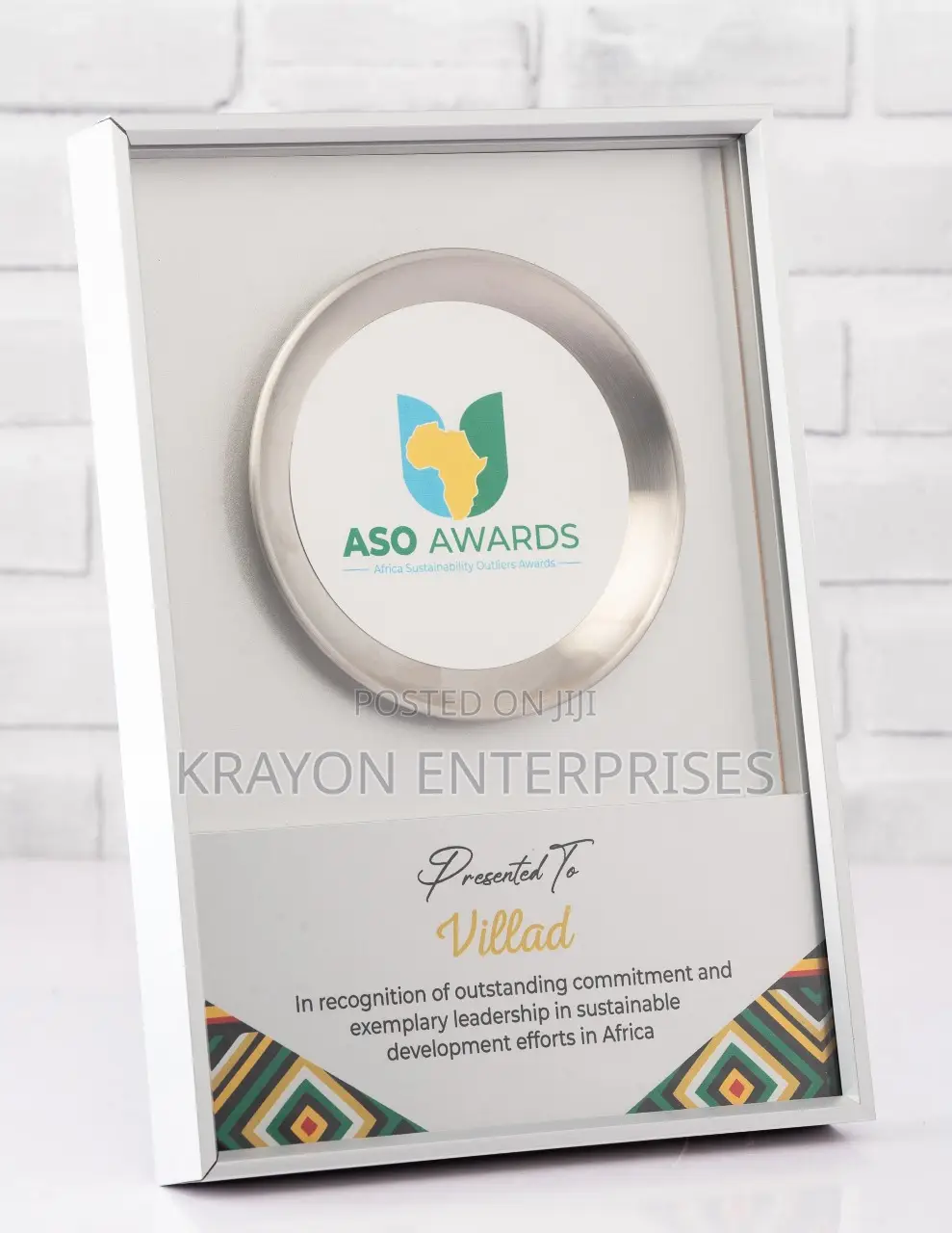 Silver Custom Plaque