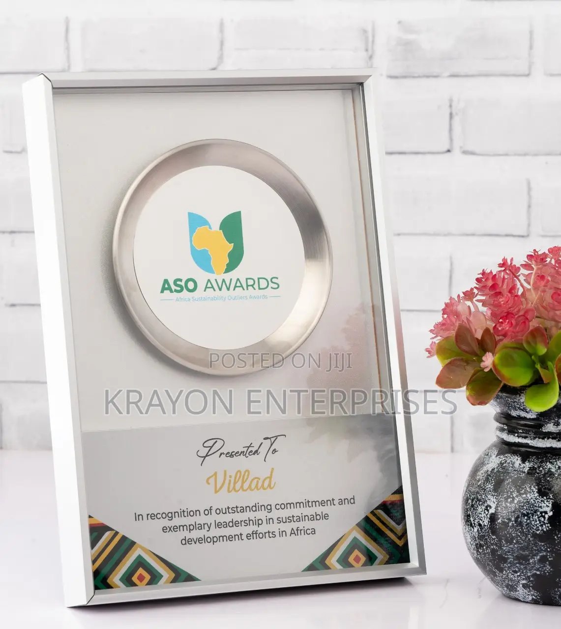 Silver Custom Plaque