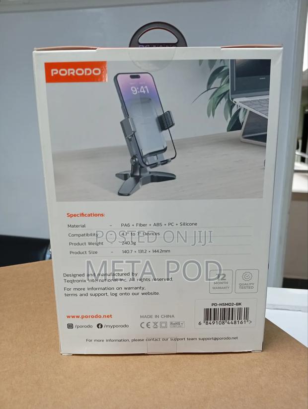 Porodo Multi-Angle Desk Phone Holder - thumbnail 2