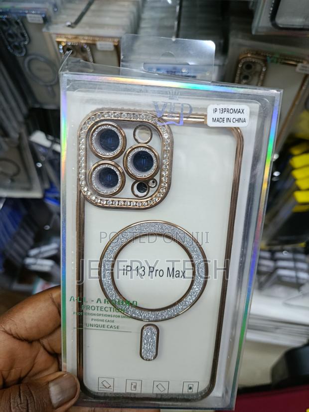 Tetaw iPhone 13 Pro Max Magnetic Glitter Case,Luxury Bling - main view