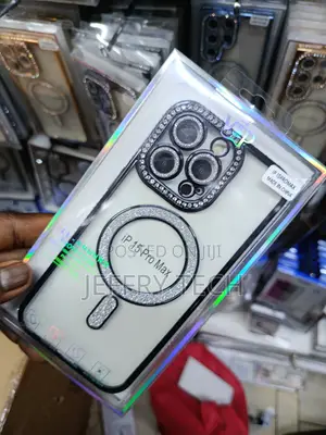 Aeaastik iPhone 15 Pro Max Diamond Bling Plating Magnetic Case