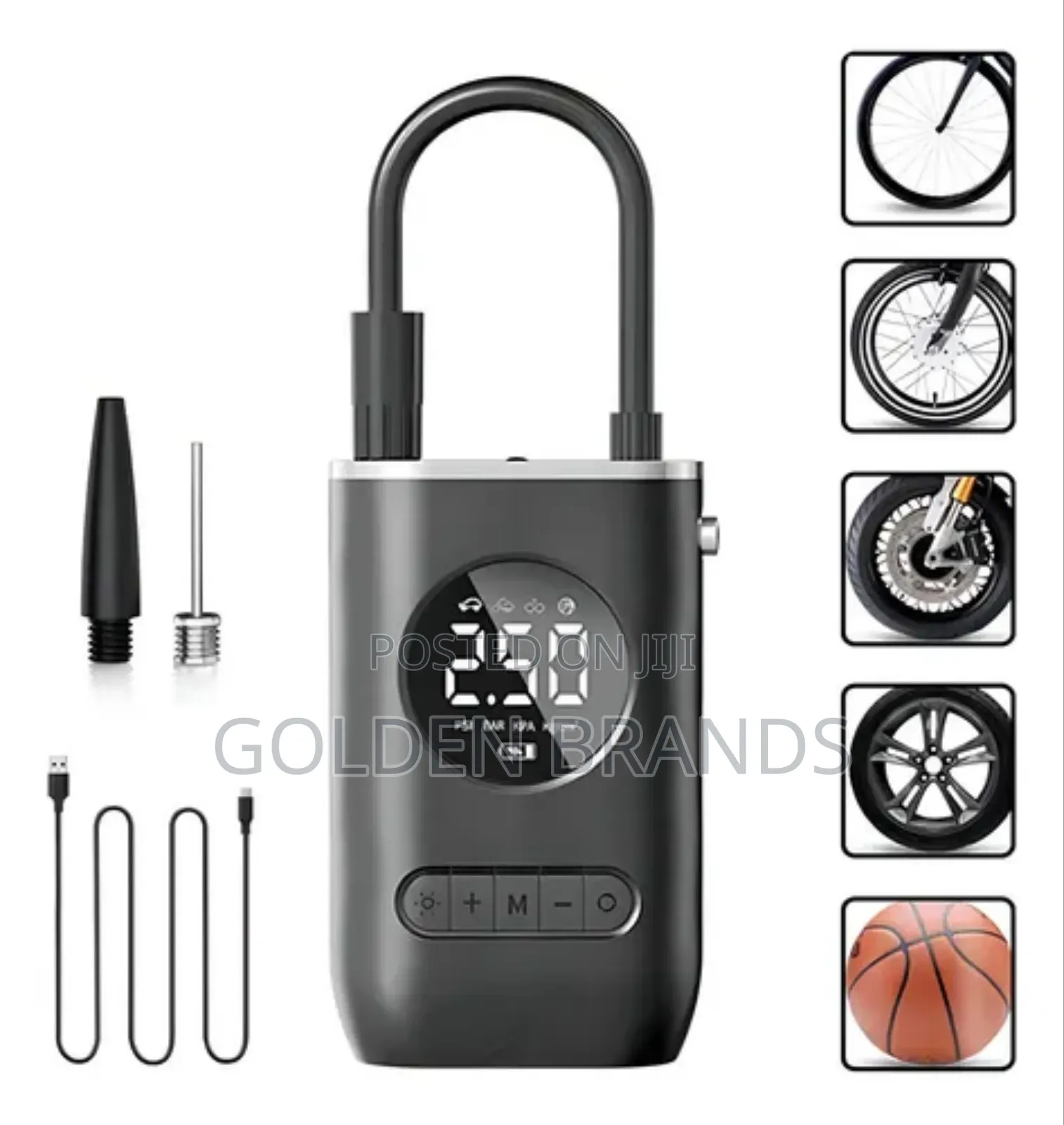 Car Tire Electric Air Pump Digital Display Self-Propelled