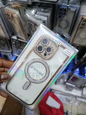 Losin iPhone 15 Pro Max Magnetic Compatible Glitter Diamond Case